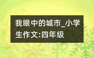 我眼中的城市_小學(xué)生作文:四年級(jí)