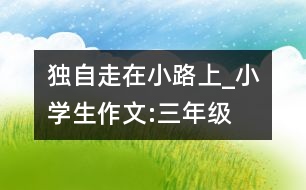 獨(dú)自走在小路上_小學(xué)生作文:三年級(jí)