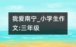 我愛南寧_小學(xué)生作文:三年級