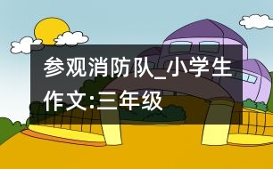 參觀消防隊(duì)_小學(xué)生作文:三年級