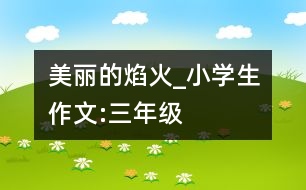 美麗的焰火_小學(xué)生作文:三年級(jí)