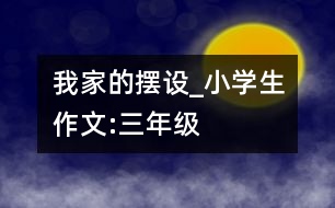 我家的擺設_小學生作文:三年級