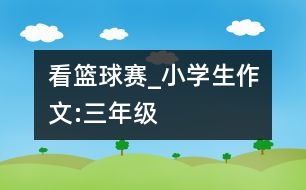 看籃球賽_小學(xué)生作文:三年級