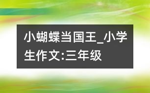 小蝴蝶當(dāng)國王_小學(xué)生作文:三年級