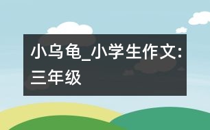 小烏龜_小學生作文:三年級