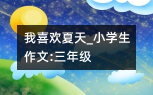 我喜歡夏天_小學(xué)生作文:三年級