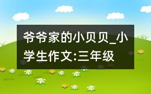 爺爺家的“小貝貝”_小學(xué)生作文:三年級