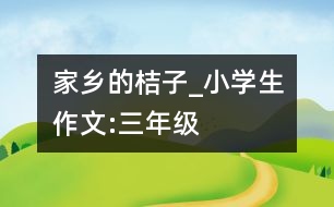 家鄉(xiāng)的桔子_小學生作文:三年級