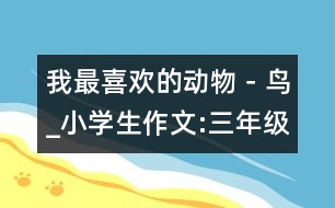 我最喜歡的動物－鳥_小學生作文:三年級