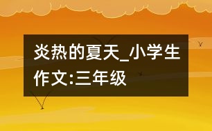 炎熱的夏天_小學(xué)生作文:三年級