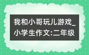 我和小哥玩兒游戲_小學(xué)生作文:二年級(jí)