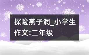 探險燕子洞_小學(xué)生作文:二年級