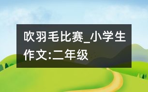 吹羽毛比賽_小學(xué)生作文:二年級