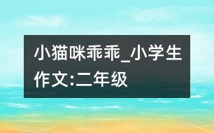 小貓咪乖乖_小學(xué)生作文:二年級