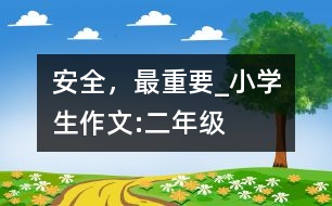 安全，最重要_小學(xué)生作文:二年級