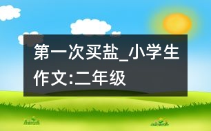 第一次買(mǎi)鹽_小學(xué)生作文:二年級(jí)