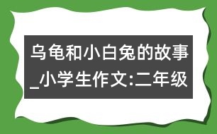 烏龜和小白兔的故事_小學(xué)生作文:二年級(jí)