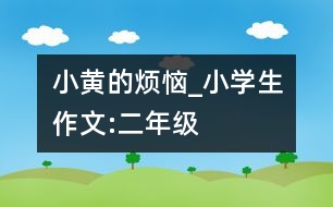 小黃的煩惱_小學生作文:二年級