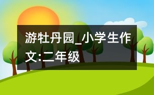 游牡丹園_小學(xué)生作文:二年級(jí)