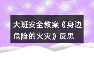 大班安全教案《身邊危險的火災(zāi)》反思