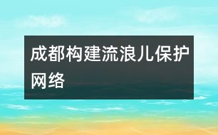 成都構(gòu)建流浪兒保護網(wǎng)絡(luò)