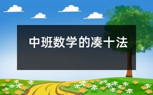 中班數(shù)學的“湊十法”