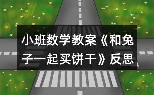 小班數(shù)學教案《和兔子一起買餅干》反思