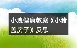 小班健康教案《小豬蓋房子》反思