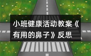 小班健康活動教案《有用的鼻子》反思