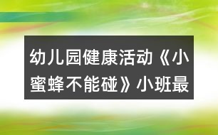 幼兒園健康活動(dòng)《小蜜蜂不能碰》小班最教案反思