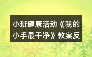 小班健康活動《我的小手最干凈》教案反思