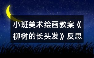 小班美術(shù)繪畫教案《柳樹(shù)的長(zhǎng)頭發(fā)》反思