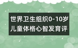 世界衛(wèi)生組織0-10歲兒童體格心智發(fā)育評(píng)價(jià)標(biāo)準(zhǔn)（女)-兒童成長(zhǎng)測(cè)評(píng)