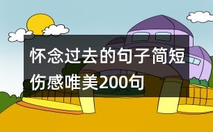 懷念過(guò)去的句子簡(jiǎn)短傷感唯美200句