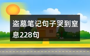 盜墓筆記句子哭到窒息228句