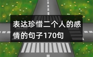 表達(dá)珍惜二個(gè)人的感情的句子170句