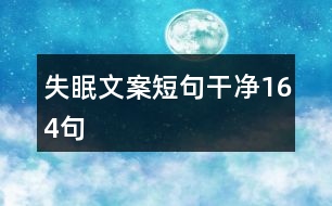 失眠文案短句干凈164句