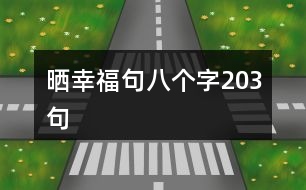 曬幸福句八個字203句