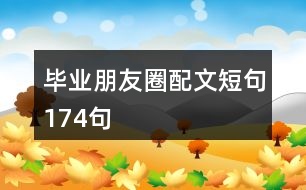 畢業(yè)朋友圈配文短句174句