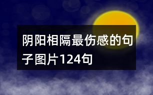 陰陽相隔最傷感的句子圖片124句