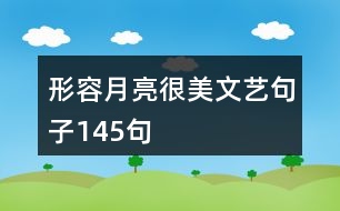 形容月亮很美文藝句子145句