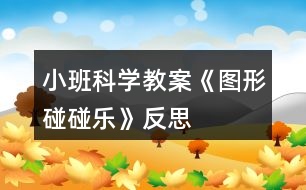 小班科學(xué)教案《圖形碰碰樂》反思