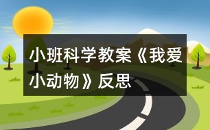 小班科學教案《我愛小動物》反思