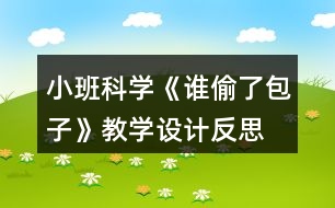 小班科學(xué)《誰(shuí)偷了包子》教學(xué)設(shè)計(jì)反思