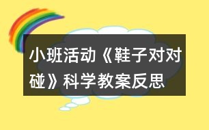 小班活動《鞋子對對碰》科學教案反思