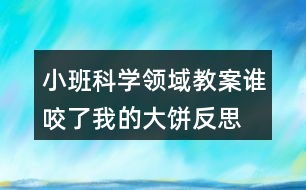 小班科學(xué)領(lǐng)域教案誰(shuí)咬了我的大餅反思