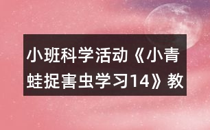 小班科學活動《小青蛙捉害蟲學習14》教學設計反思