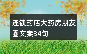 連鎖藥店、大藥房朋友圈文案34句