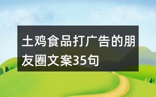 土雞食品打廣告的朋友圈文案35句