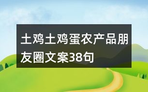 土雞土雞蛋農(nóng)產(chǎn)品朋友圈文案38句